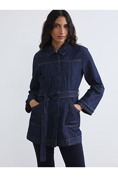 LC Waikiki قميص قطع قماشية عالي الجودة من متجر çelebi، سترة جينز نسائية من Roba