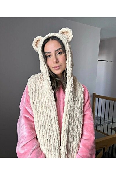 DUYGUNUN DÜKKANI قبعة بالاكلافا / بغطاء رأس وشاح مع أذنين