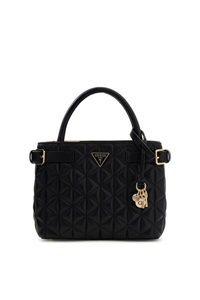 Guess Kleine schwarze Handtasche mit Paisleigh-Muster HWQG98-83050-BLA