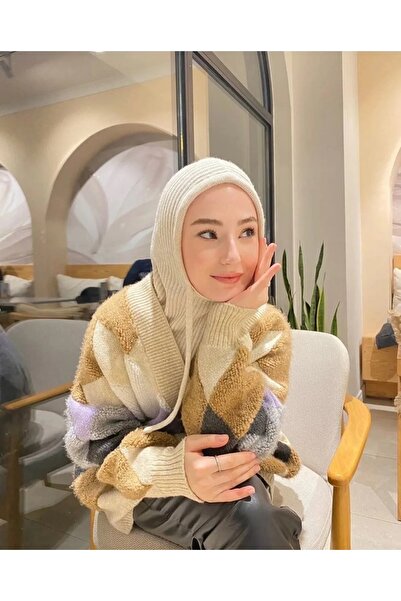 ALLURİNG THE BETTER ONE Taş Rengi Kışlık Triko Başlık Nefes alabilir kumaşlar...