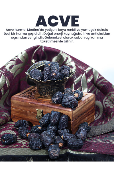 MEDİNE ACVE Hurması Kendi Bahçelerimizden İthal 3 KĞ