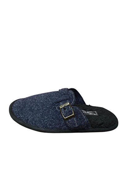 güven kundura Papuci de casă din lână, cu catifea și cataramă
