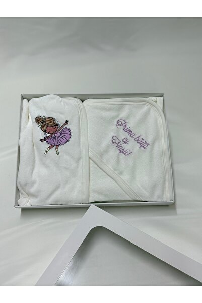 OEM Set Băiță Botez – Prosop și Halat Bebeluș din Bumbac