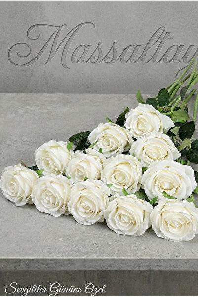 Massaltay Kadife Gül Çiçeği | Sevgililer Günü Dağıtmalık Hediyelik | Yapay De...