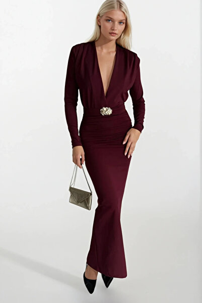 bayansepeti New Season Accessory Detailed Shoulder and Waist Gathered Women's...