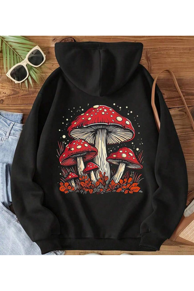 Oceanwear سترة مانتر سيرت مطبوع بغطاء رأس سادة للجنسين