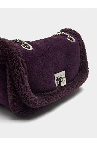 PARFOIS Kenarları Kürk Efektli Parti Çantası