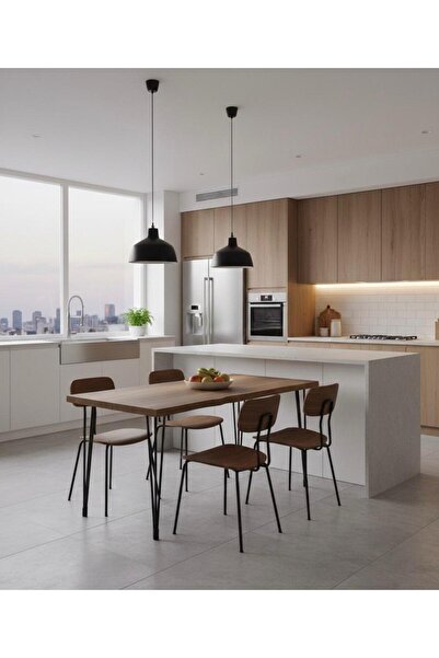 gökçem Mutfak Masası (Sandalyeler Görsel Amaçlıdır)