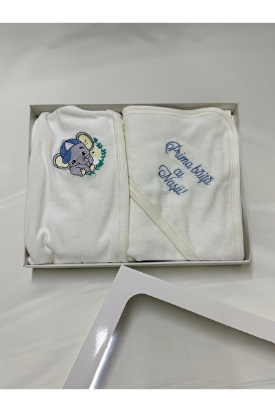 OEM Set Băiță Botez – Prosop și Halat Bebeluș din Bumbac