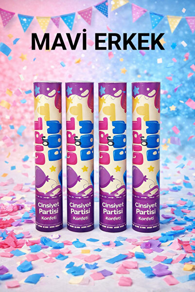 lovrime 2’li Cinsiyet Partisi Konfeti – Pembe & Mavi | Kız mı Erkek mi? | Mav...