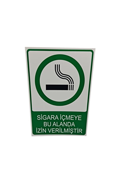 HiperAD Reklam SİGARA İÇİLEBİLİR ALANI GÖSTEREN DAYANIKLI DEKOTA BASKI – 3 mm...