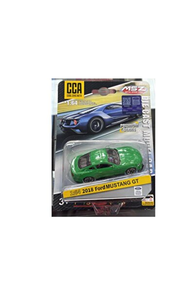 CCA Premium Series 2018 Ford Mustang GT Yeşil 1/64 Model Araba