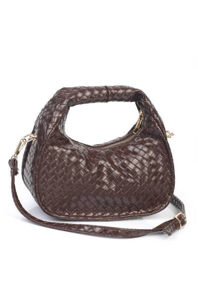chocolatebag Women's Mini Knitted Detailed Strap Crossbody Bag Marina Bitter ...