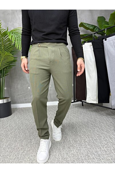 MİS MODA Men's linen trousers