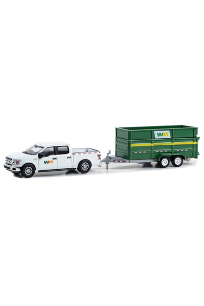 NW NessiWorld 1/64 2018 Ford F-150 Xlt with Double-Axle Dump