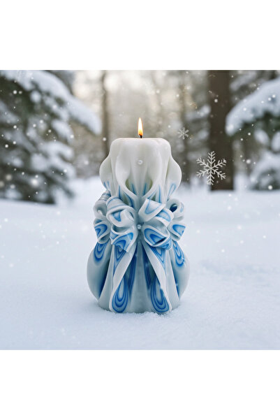 EVE CANDLES ANGEL’S TOUCH hand-carved candle, 10x18cm, 500g, 66h burning time