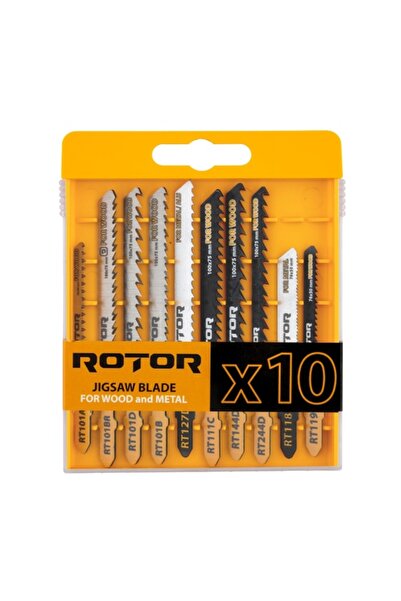 Rotor RTS 1 Set 10 Jigsaw Blades for Wood/Metal
