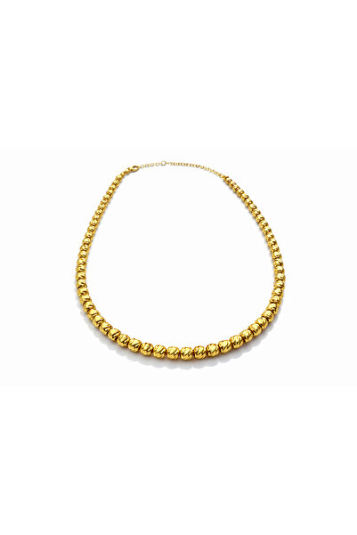 PaminBags Aksesuar Dizme Twisted Stone Thin Necklace Lns-00112