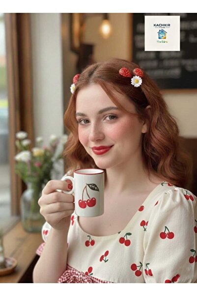 KACHKIRHOME Türk Kahve Fincanı Hediye Fikri Pinterest Model Kupa Çilek Kiraz ...