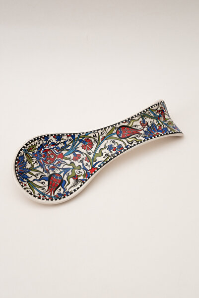 Sarn Patterned Decorative Dirty Spoon Holder, Spoon and Ladle Mat