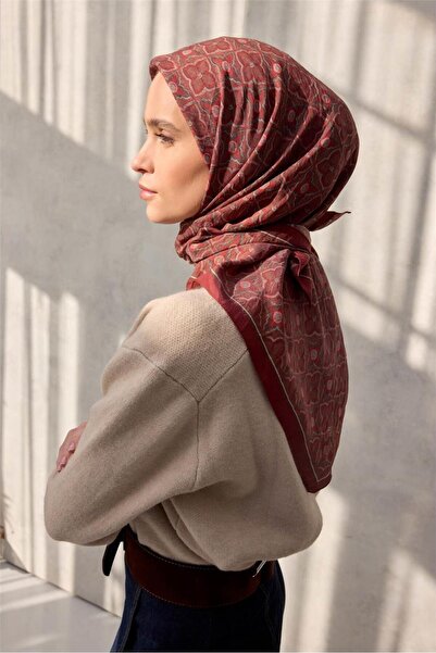 Silk Home Eșarfă din viscoză Velora Four Seasons Clover Pattern Pas Color 90x90