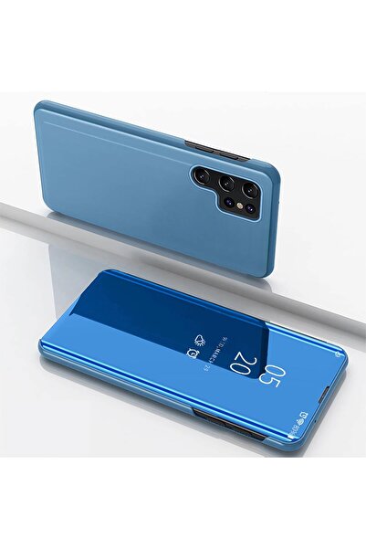 OEM Samsung Galaxy S25 Ultra Clear View Flip Case Blue