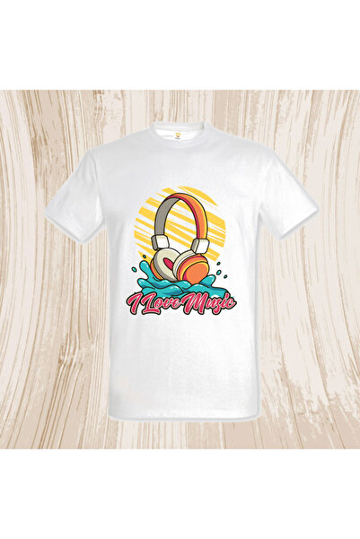 Printees Tricou bărbat - I LOVE MUSIC