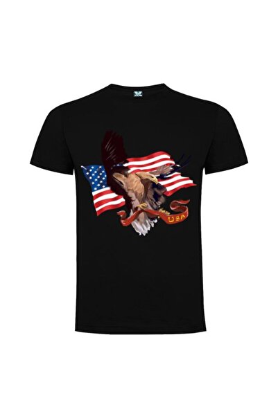 Printees Men's T-shirt - American Eagle in Flight