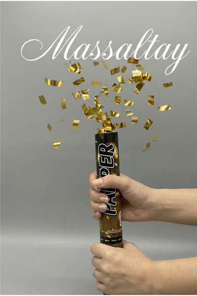 Massaltay Κομφετί 30 εκ. Χρυσό – Μεταλλικό Χρυσό Χρώμα για Πάρτι και Διακόσμη...