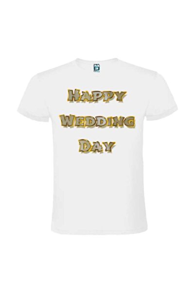 Printees Men's T-shirt - Happy Wedding Day