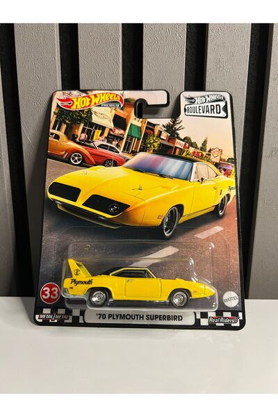 HOT WHEELS Premium 70 Plymouth Superbırd Model Araba (Sarı)
