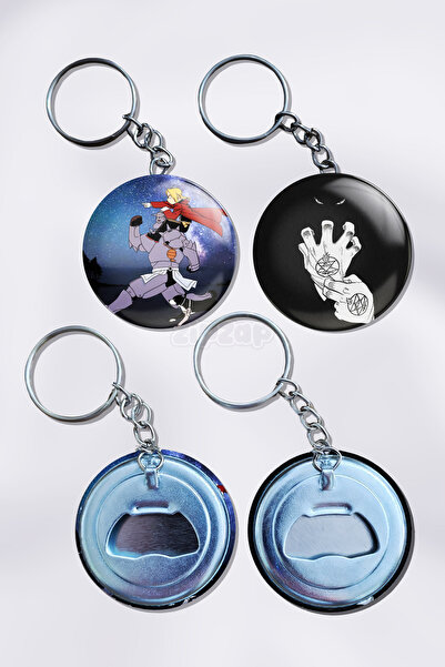 ZipZap Fullmetal Alchemist: Brotherhood Anime Bag Ornament Keychain Charm (2 ...