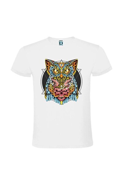 Printees Tricou bărbat - Bufnița pe craniu