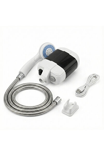 CALIBURN Taşınabilir Şarjlı Dış Mekan Kamp Duşu - Kovadan Su Çeken Çok Amaçlı...