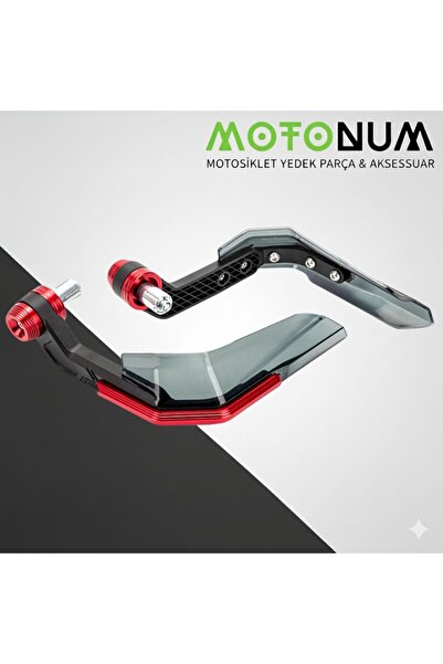 Motonum Bajaj Dominar 250 Manet Koruma Rüzgar Önleyici-Kırmızı Detaylı-Mkm01080