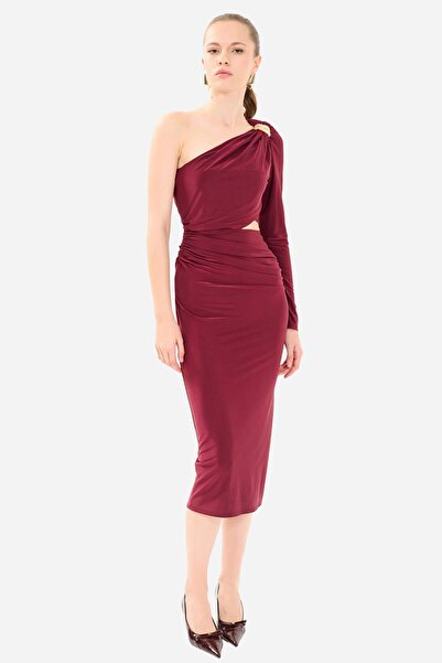 QUİZAS One-Sleeve, Open-Waist Dress