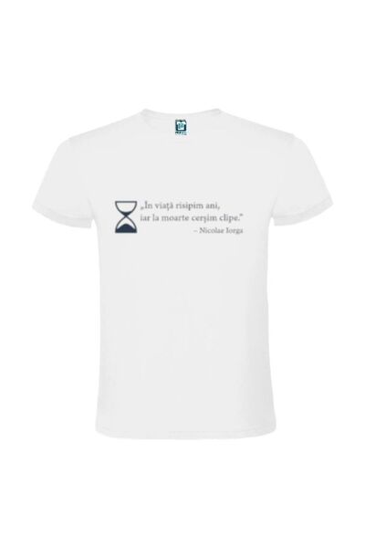 Printees Tricou bărbat - Nicolae Iorga - Viața