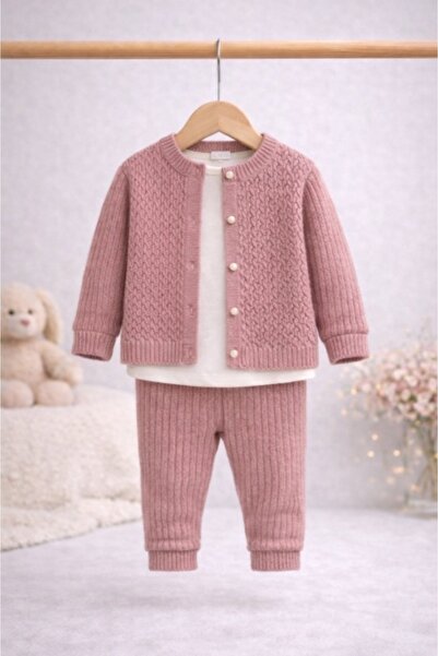 Superbaby Σετ 3 τεμαχίων Bigimay - Ροζ πούδρα