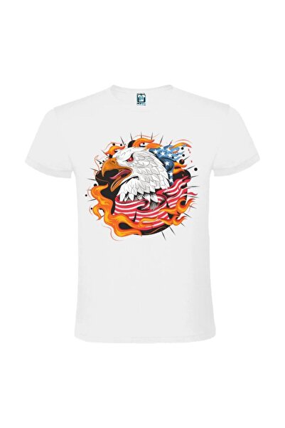 Printees Men's T-shirt - Eagle with flag
