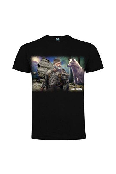 Printees Tricou bărbat - Dac cu lup alb