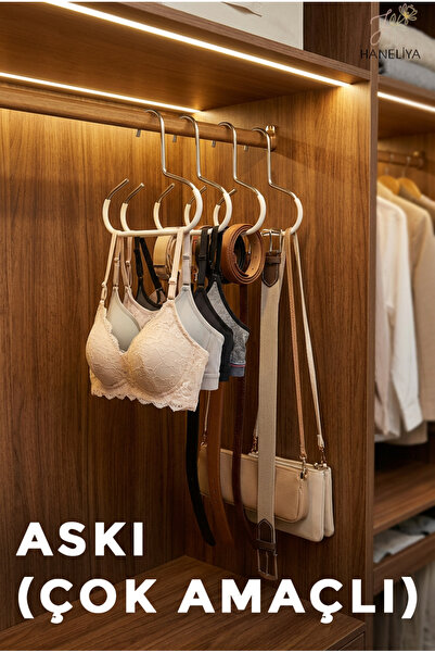 Haneliya Çok Amaçlı Askı (Şapka - Çanta - Büstiyer - Kemer - Kravat - Aksesua...