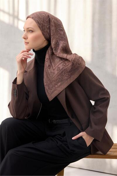 Silk Home Eșarfă din viscoză Velora Four Seasons Mocha 90x90
