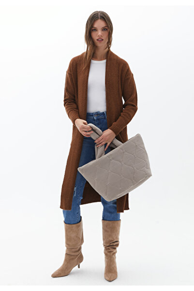 EFENDİX Long Sleeve with Pockets Fleece-Lined Washable Soft Knitwear Cardigan