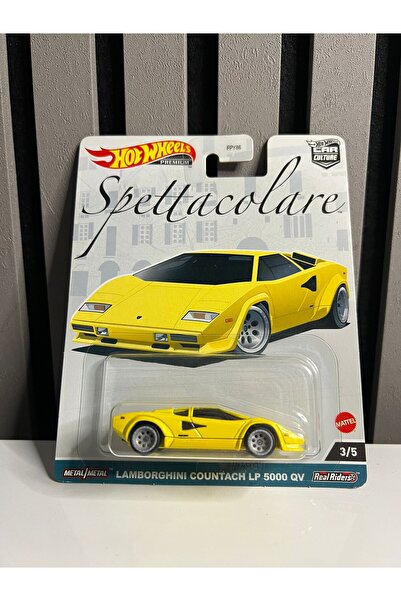 HOT WHEELS HotWheels Premium Lamborghini Countach LP 5000 QV Model Araba (Sarı)