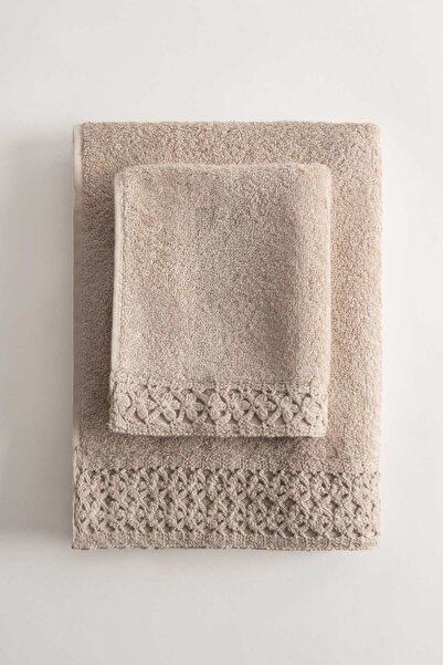 Ca'De'Luz Lugo Pima Cotton Beige Towel Set