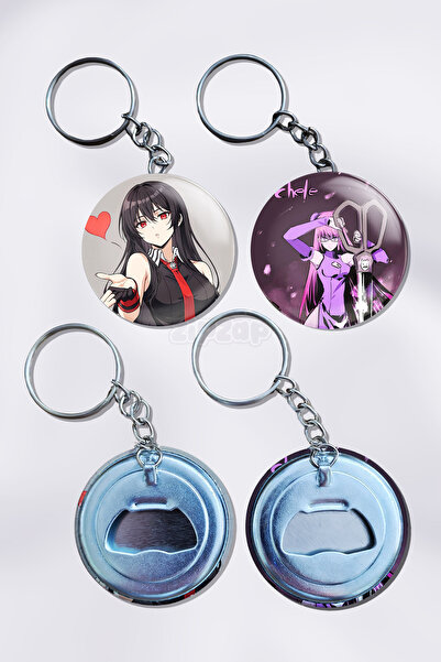 ZipZap أكامي جا كيل! سلسلة مفاتيح على شكل زخرفة حقيبة أنمي (قطعتان)