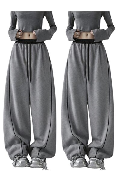 Karatopak Σετ 2 τεμαχίων Φόρμα Harajuku με λεπτομέρεια με φερμουάρ, Oversize,...