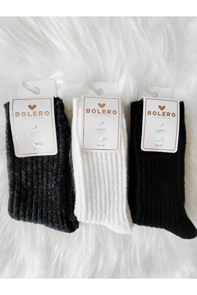 A&D HANDMADE Bolero Wool Winter Women's Socks (Pack of 3)
