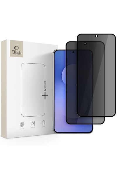 Tech-Protect Protector de ecran din sticlă confidențială pentru Samsung Galax...