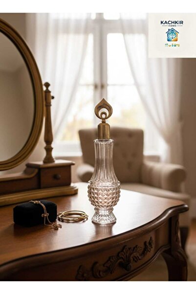 KACHKIRHOME Kolonya Şişesi Cam Bal Rengi Amber Hediyelik Bebek Mevlüt Bayram